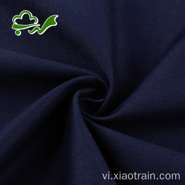 Vải bông hữu cơ đan chéo màu xanh nước biển cho quần